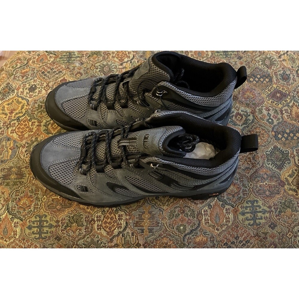 Hi-Tec Ravus Mid Lightweight Breathable Hiking Boots - Dark Grey Sz 12 New